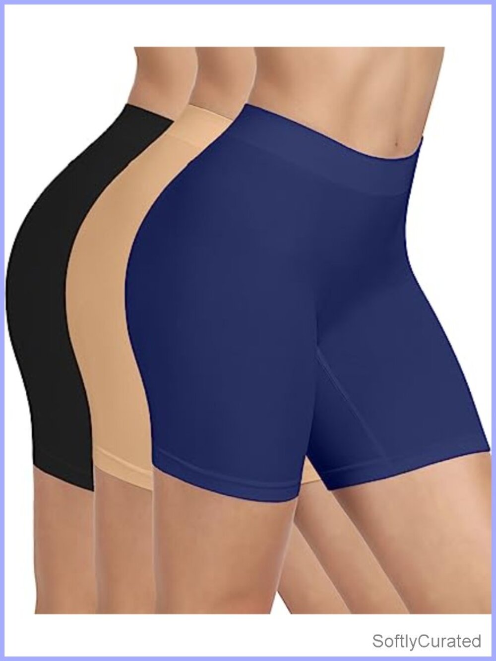 Women's Slip Shorts Seamless Anti Chafing Under Dress Bike Shorts